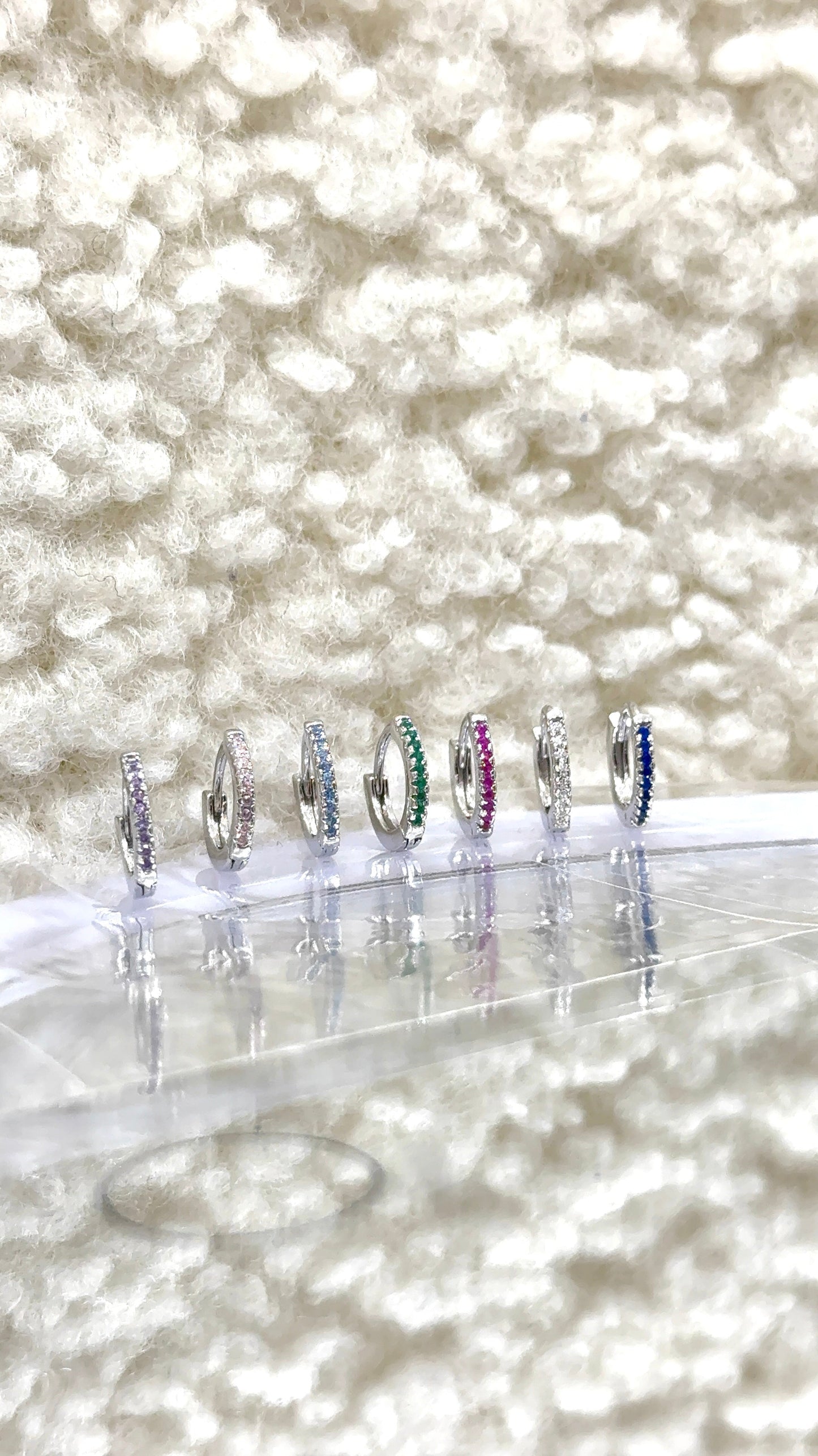 Cerchietto Zirconato base silver  🌈