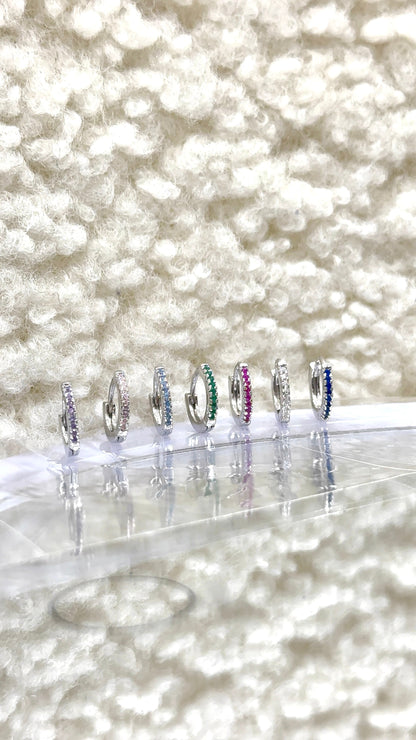 Cerchietto Zirconato base silver  🌈