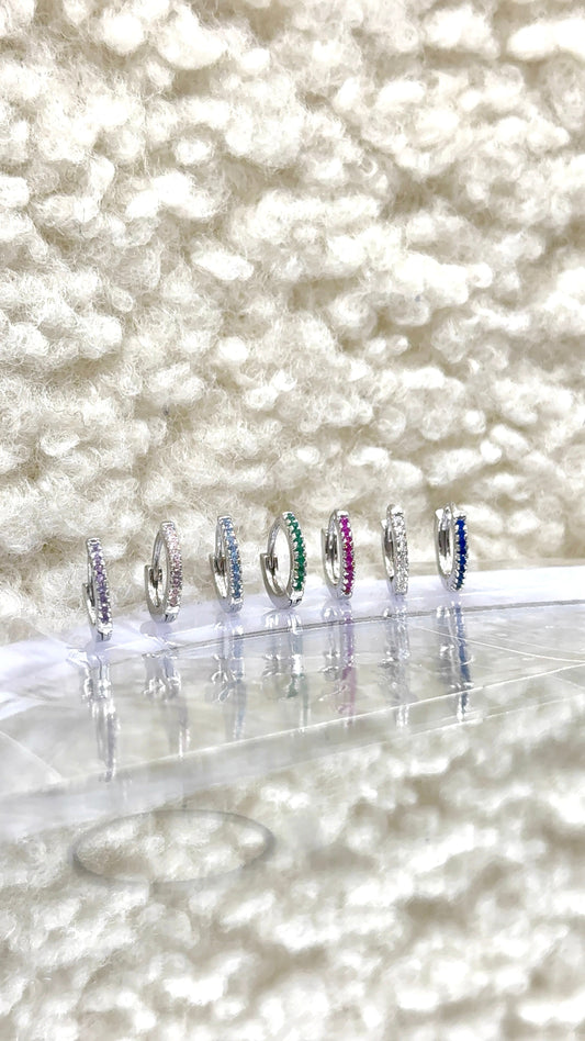 Cerchietto Zirconato base silver  🌈