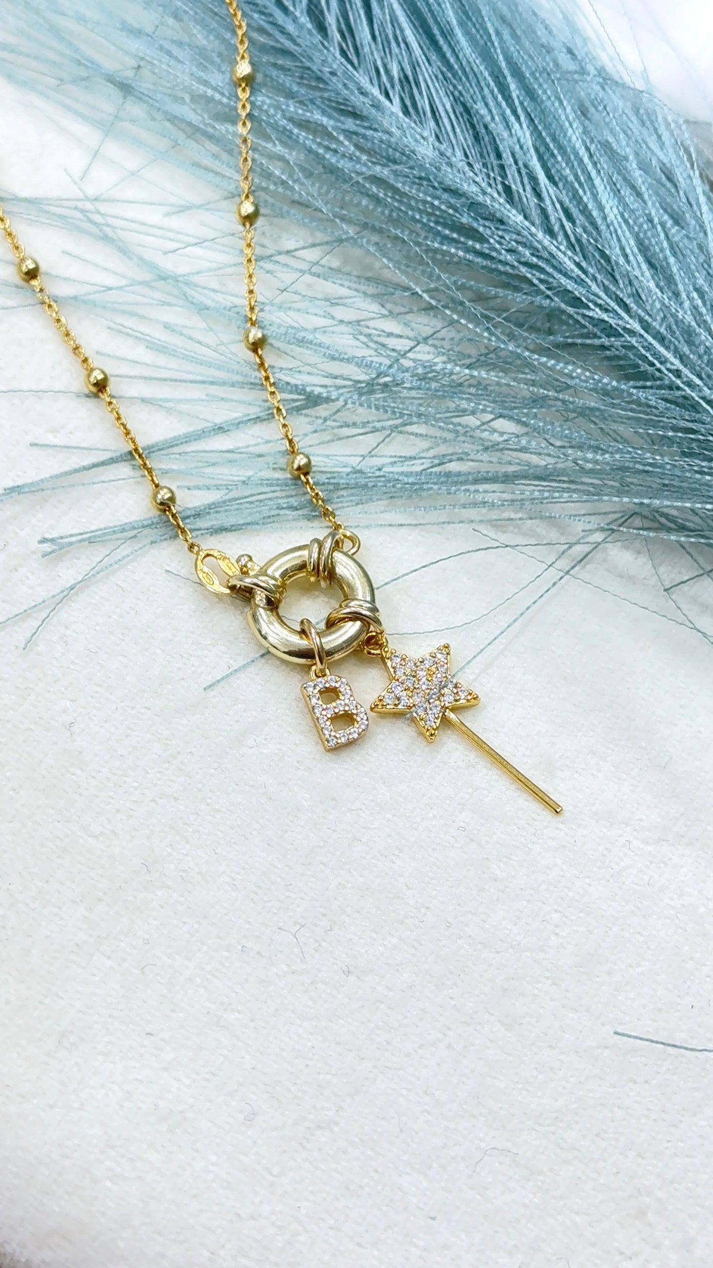 Collana Rosario in Argento 925 con Chiusura ad Anello
