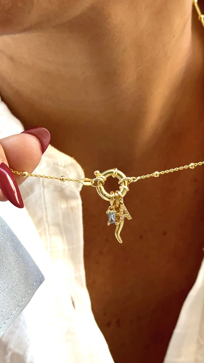 Collana Rosario in Argento 925 con Chiusura ad Anello