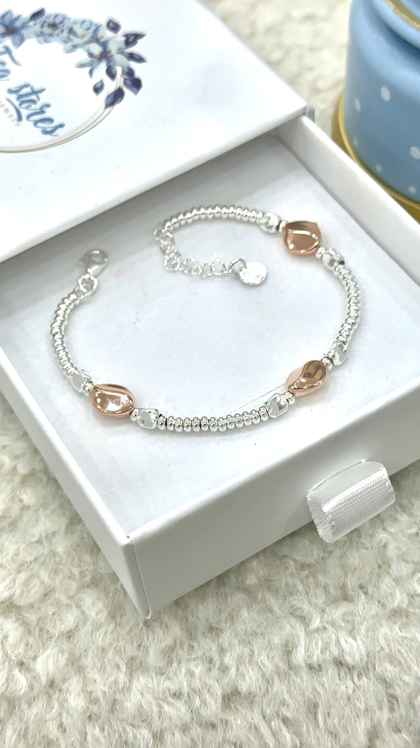 Bracciale rondelline e sassolini