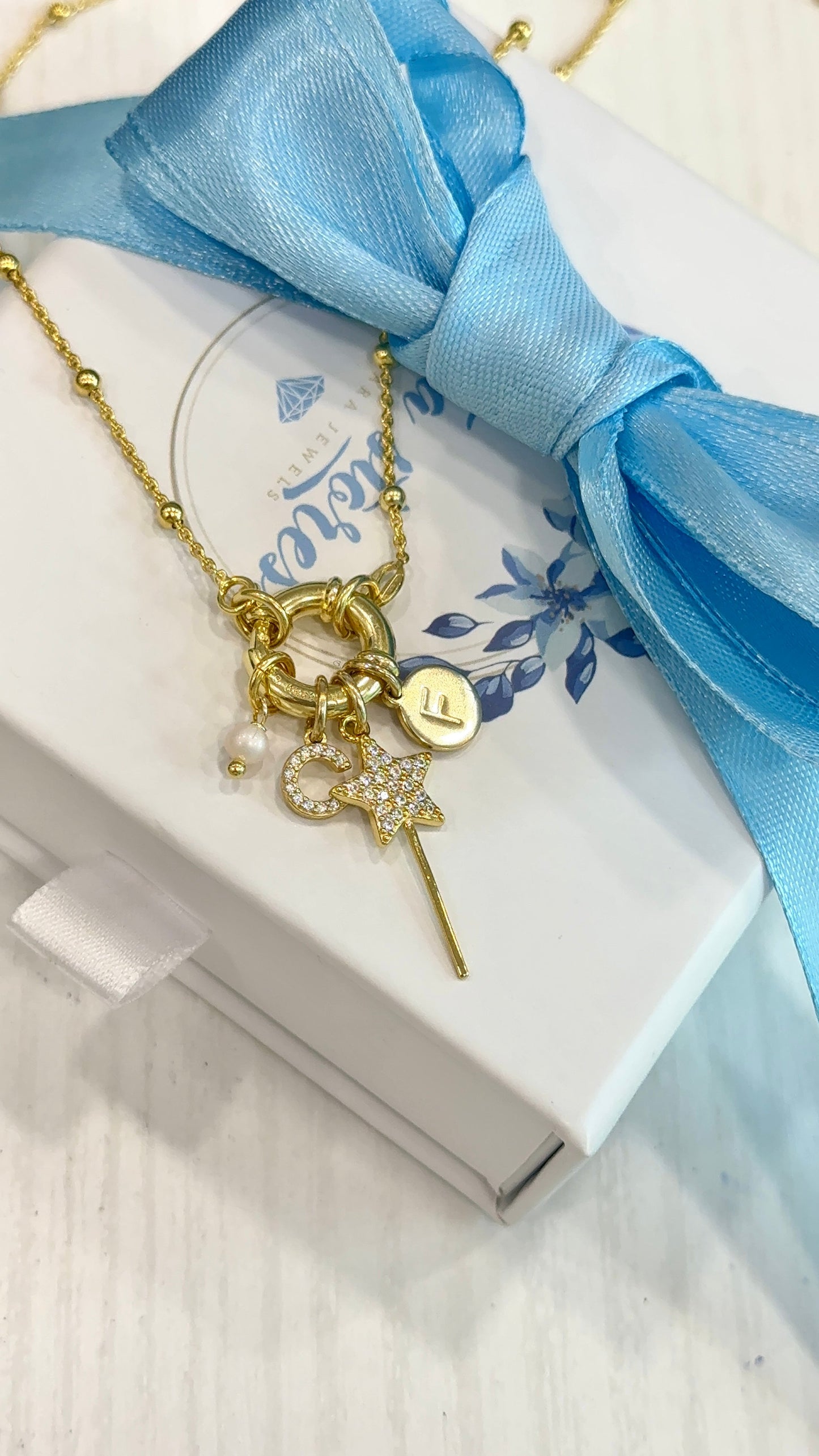 Collana Rosario in Argento 925 con Chiusura ad Anello
