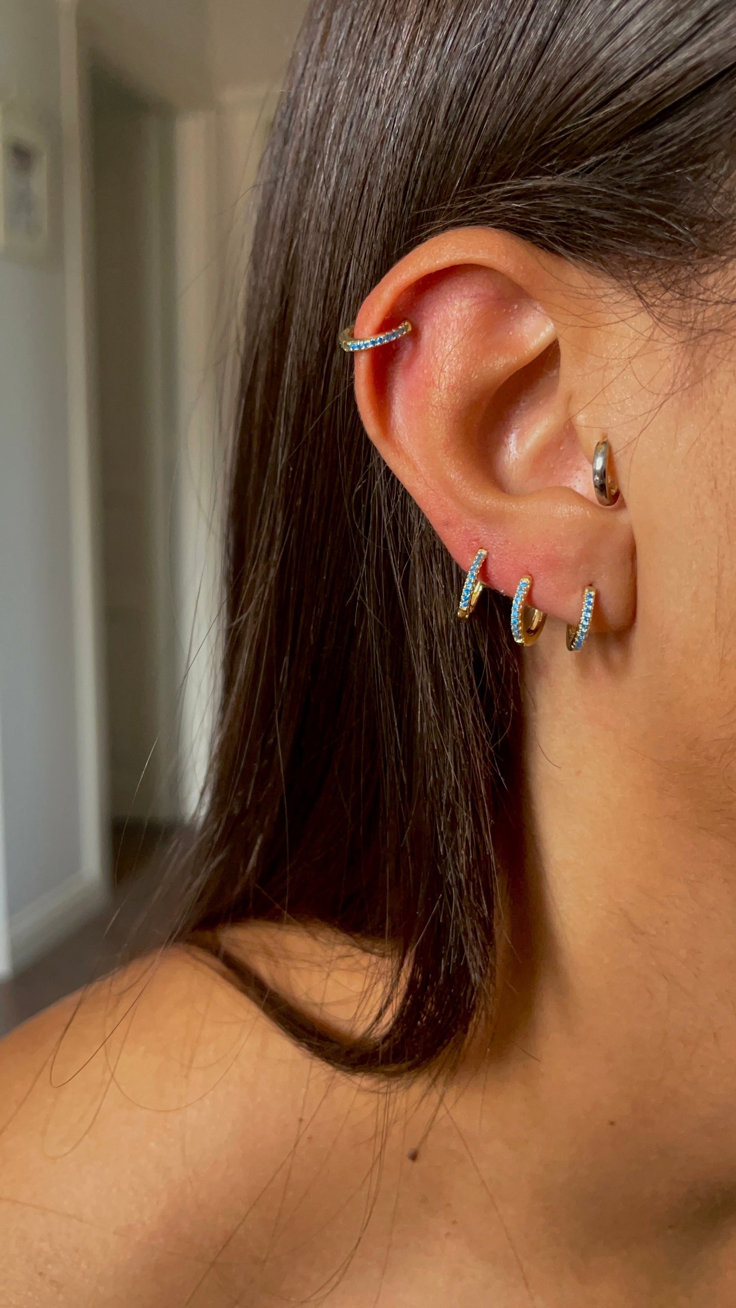 Cerchietto Zirconato base silver  🌈
